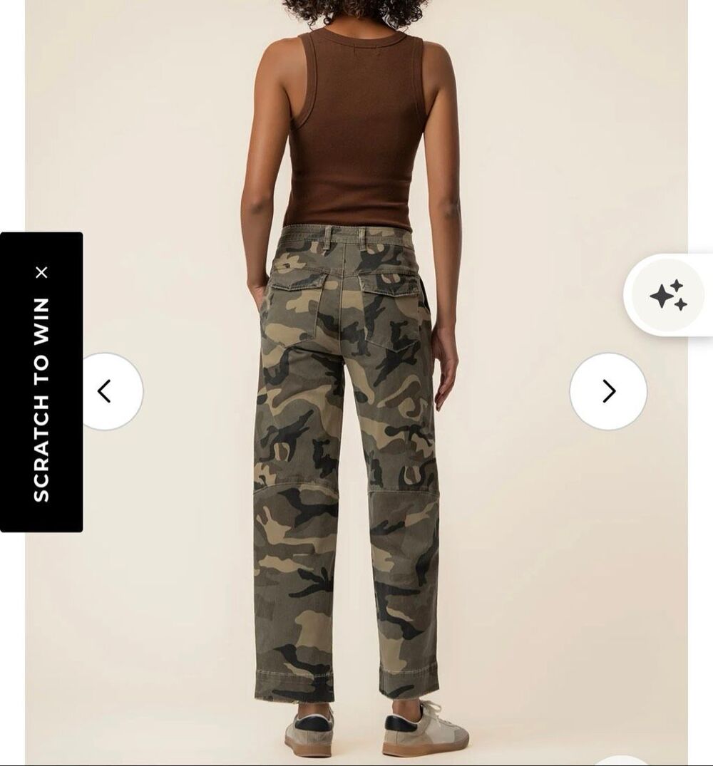 Kut from the Kloth Camo Gwen Relaxed Trouser - Picture 5 of 7